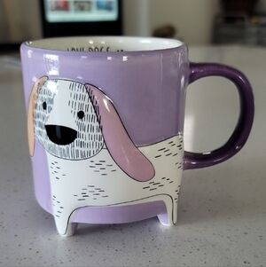 NWT Core Home Dog Footed Mug, Purple or Blue, Size 16 oz